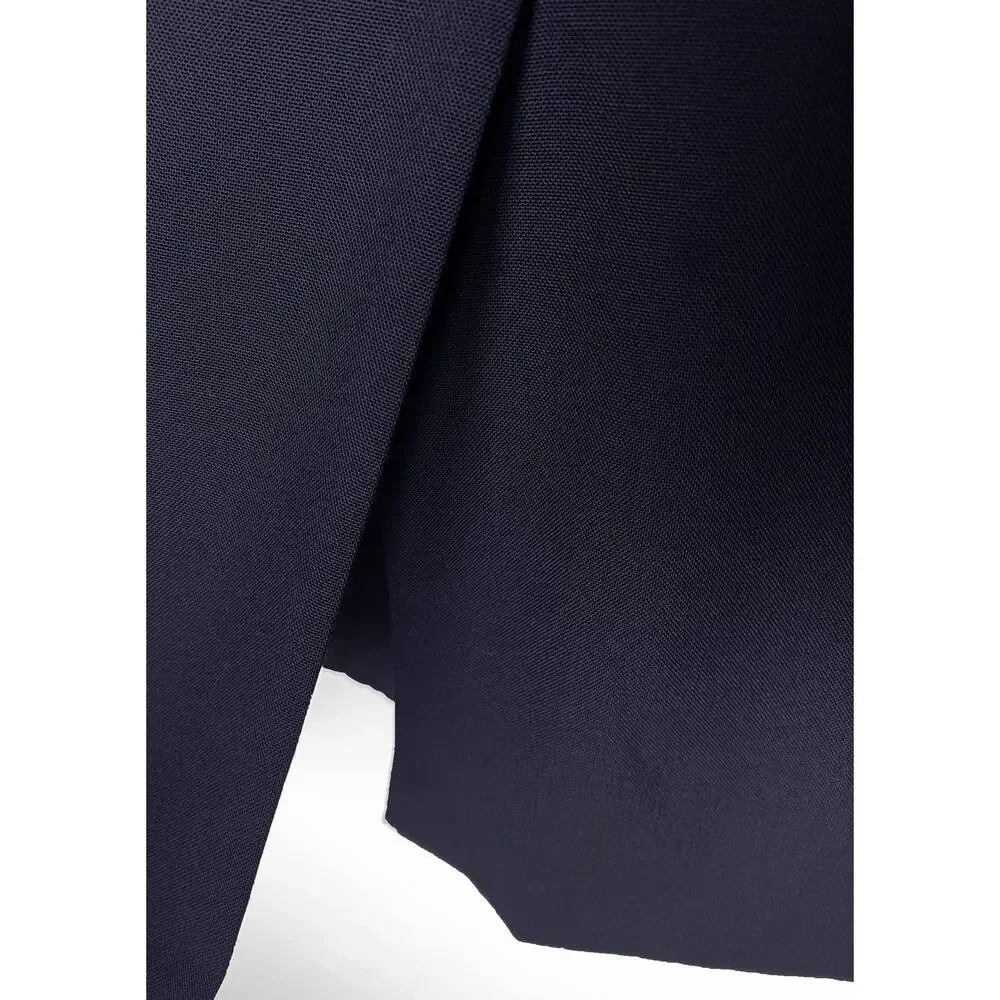 Vintage Men's Burberrys' Sport Coat Navy‎ Single Breasted Silver Logo Buttons